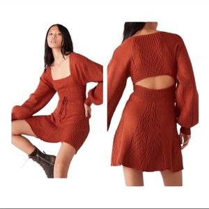 Free people sweater dress with cut out